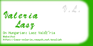 valeria lasz business card